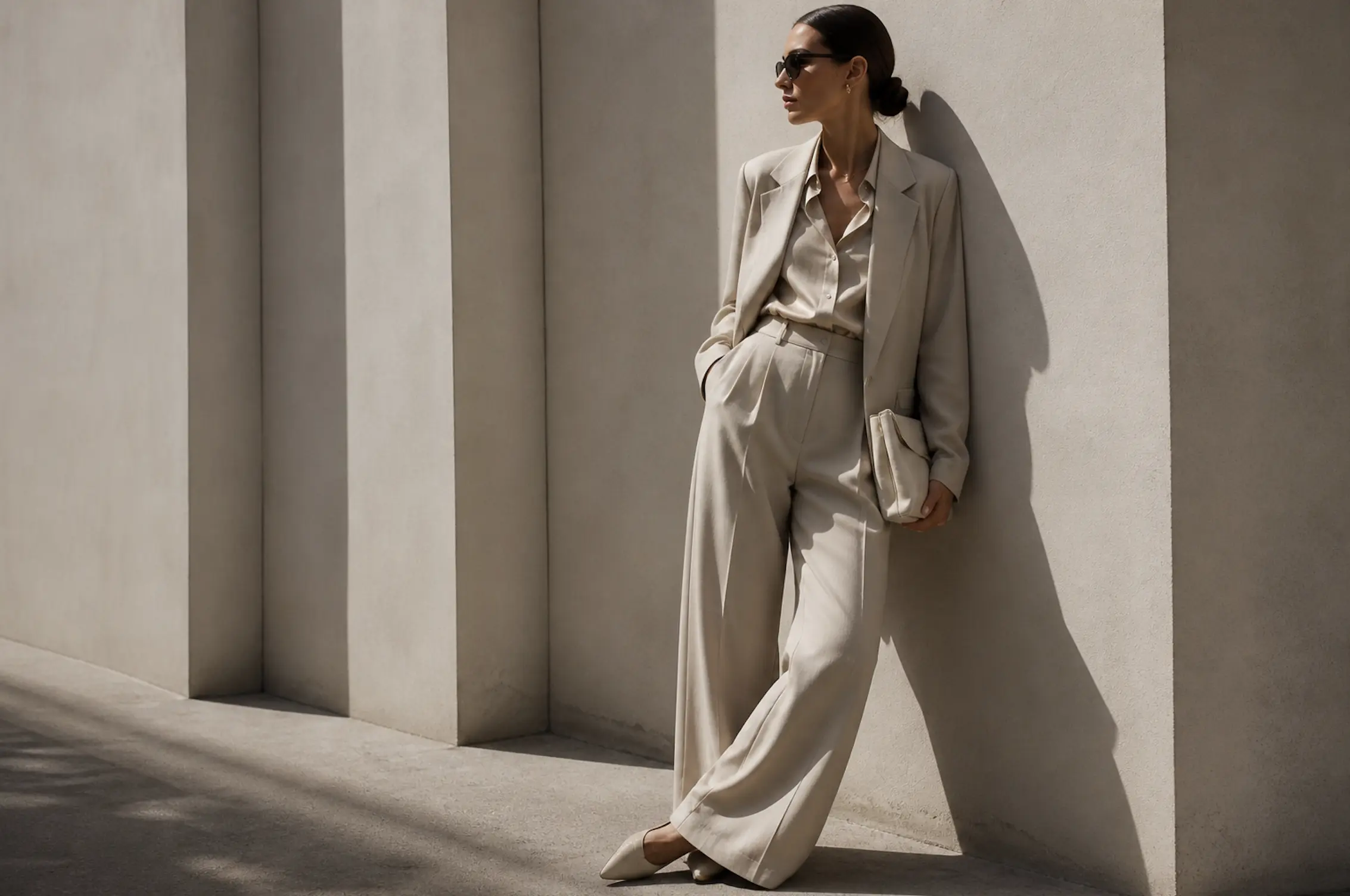 Monochrome outfit look