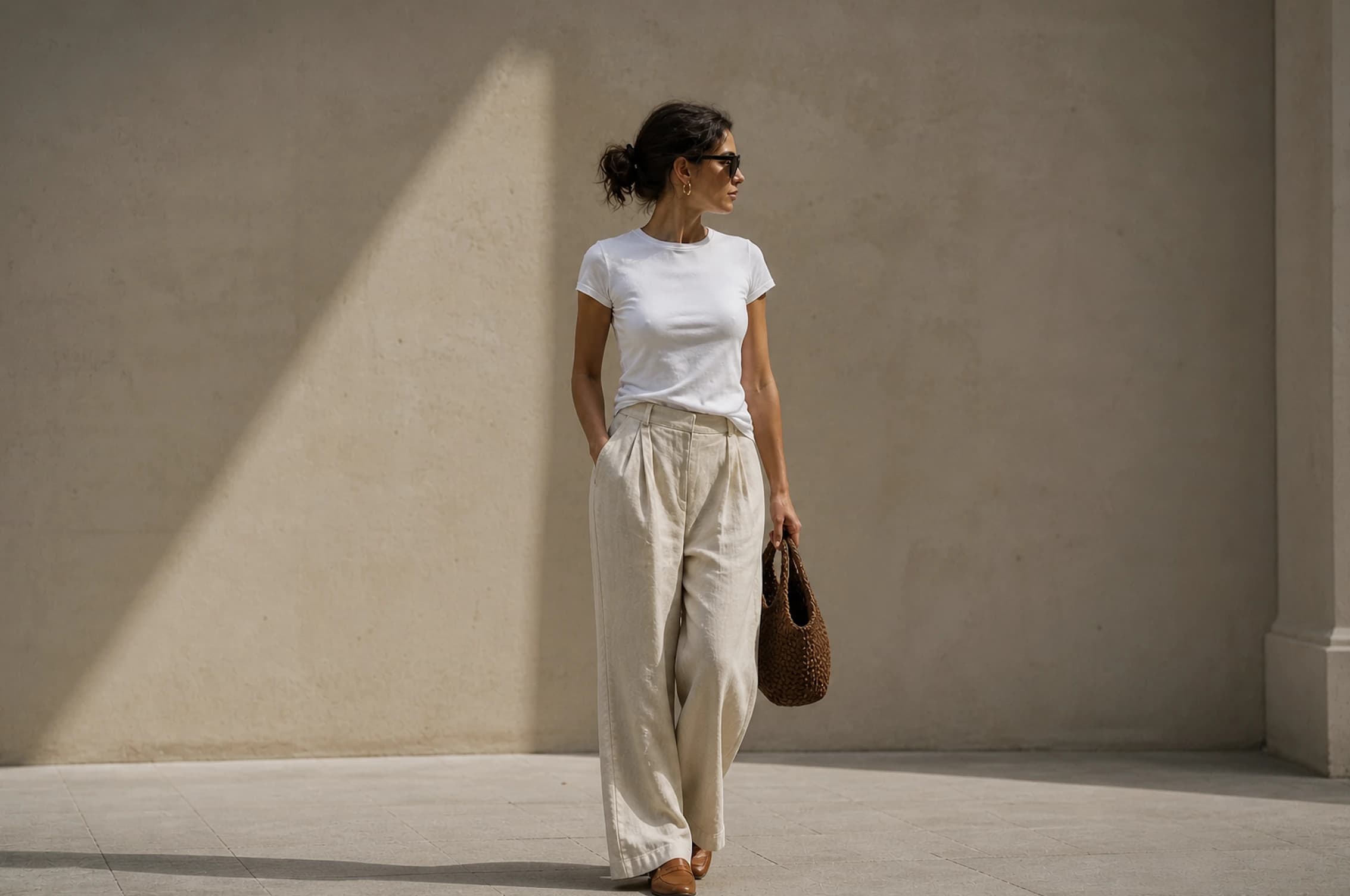Casual effortless weekend outfit
